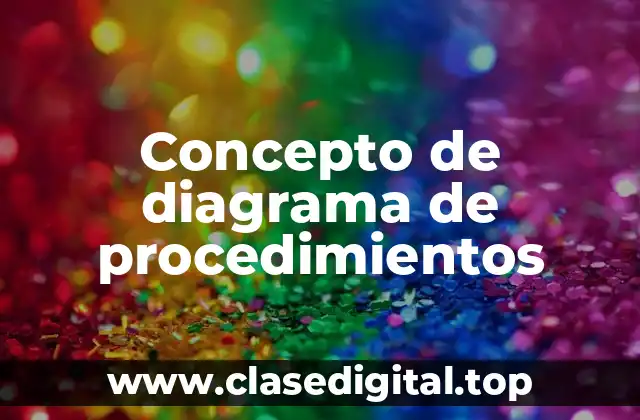 Concepto de diagrama de procedimientos