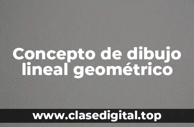 Concepto de dibujo lineal geométrico