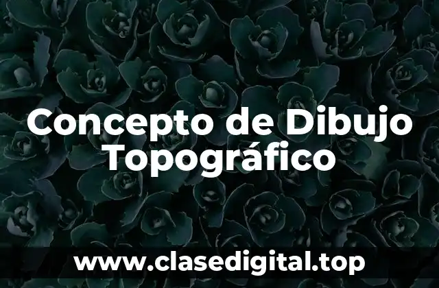 Concepto de Dibujo Topográfico