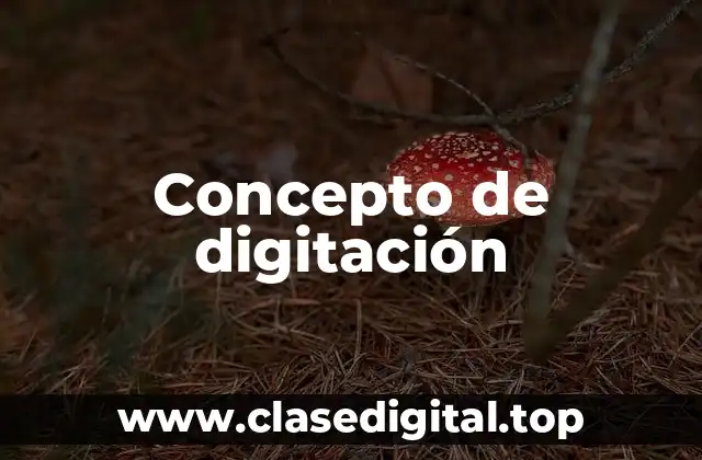 Concepto de digitación
