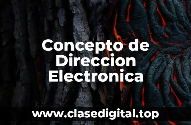 Concepto de Direccion Electronica