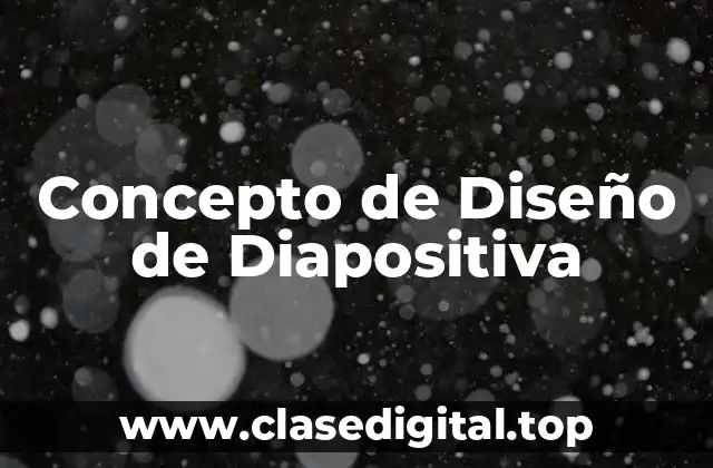 Concepto de Diseño de Diapositiva
