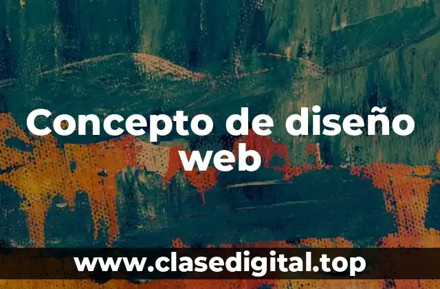 Concepto de diseño web