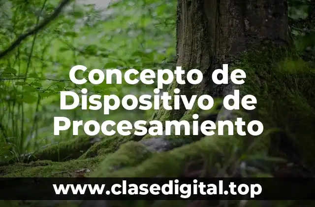 📗 Concepto de Dispositivo de Procesamiento
