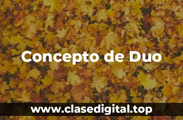 Concepto de Duo