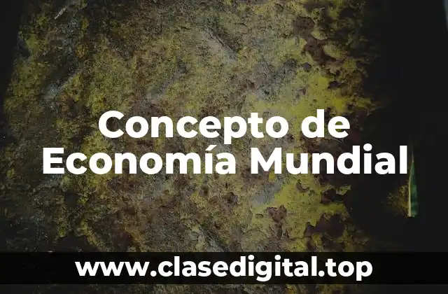 Concepto de Economía Mundial