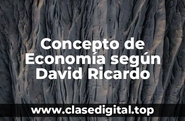 ❄️ Concepto de Economía