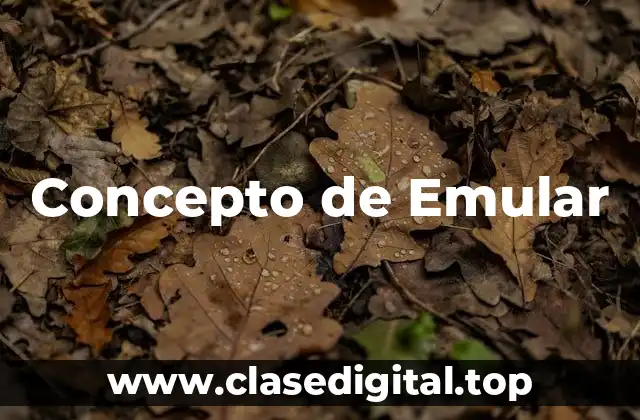 Concepto de Emular