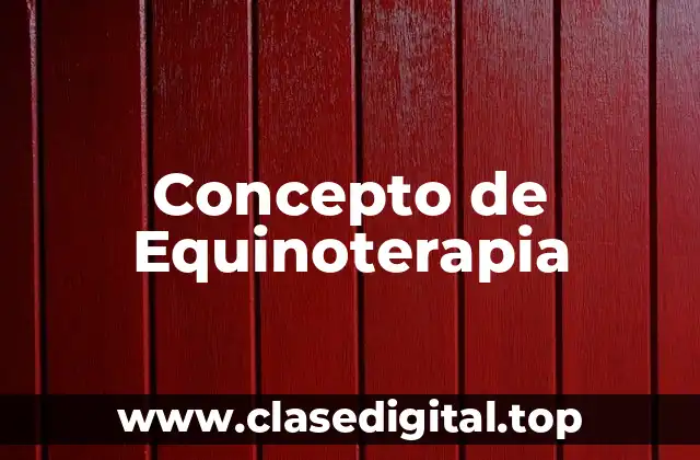 ☄️ Concepto de Equinoterapia