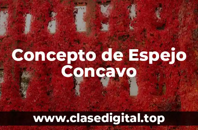 Concepto de Espejo Concavo