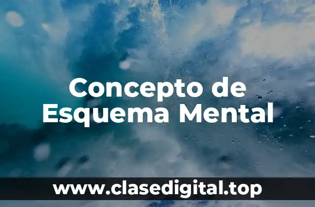 Concepto de Esquema Mental