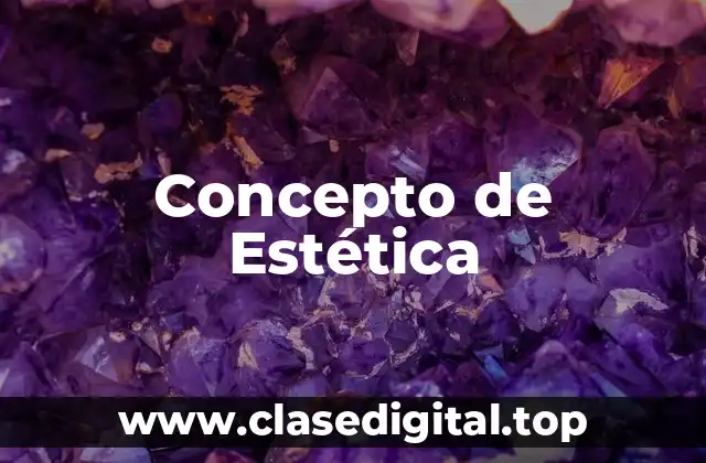 Concepto de Estética
