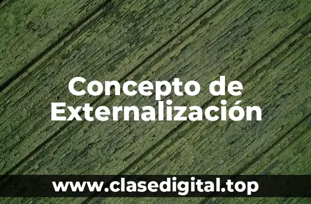Concepto de Externalización