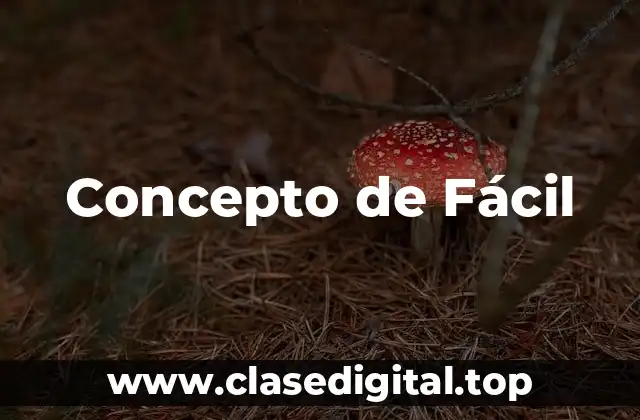 Concepto de Fácil