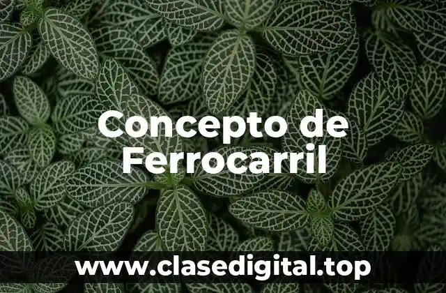 Concepto de Ferrocarril
