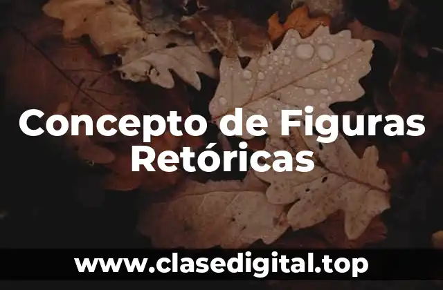 Concepto de Figuras Retóricas