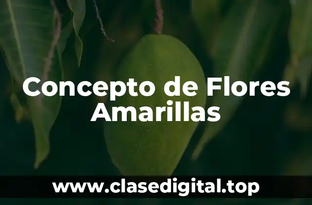 Concepto de Flores Amarillas