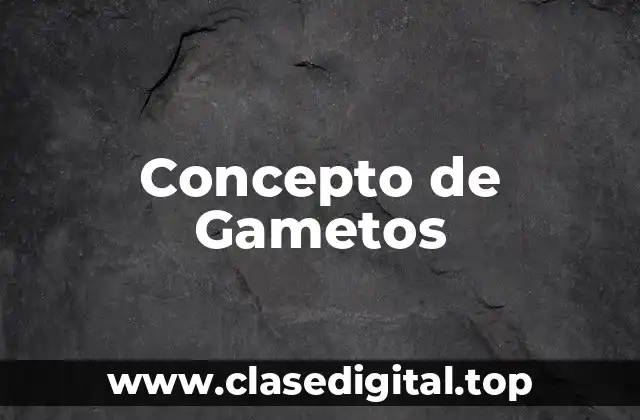 Concepto de Gametos