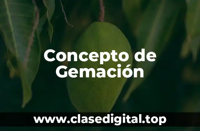 Concepto de Gemación