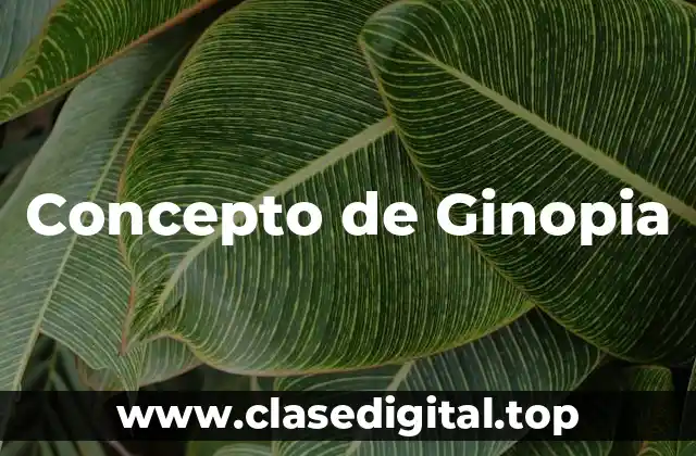 Concepto de Ginopia