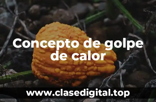 Concepto de golpe de calor