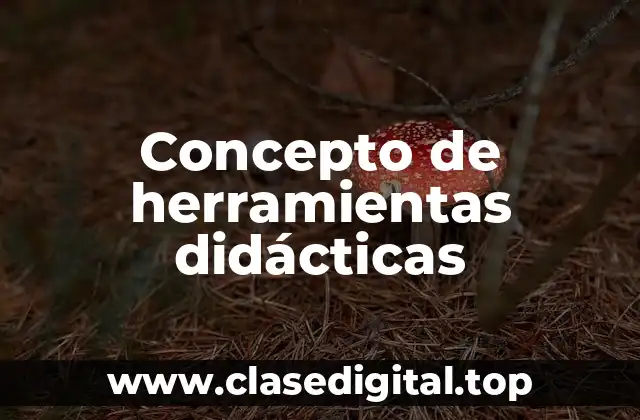 Concepto de herramientas didácticas