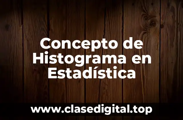 Concepto de Histograma en Estadística