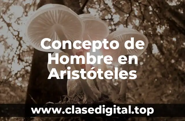 Concepto de Hombre en Aristóteles