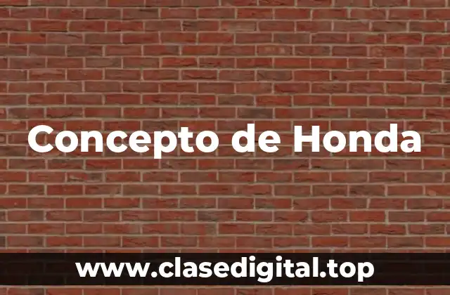 Concepto de Honda