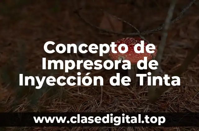 Concepto de Impresora de Inyección de Tinta
