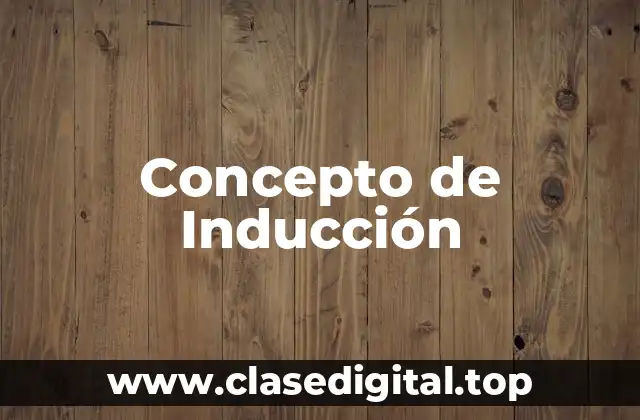 ⚡ Concepto de Inducción