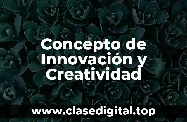 Concepto de Innovación y Creatividad