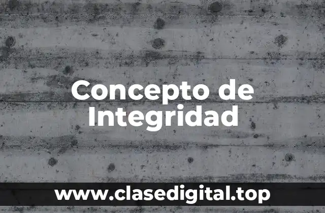 ✴️ Concepto de integridad