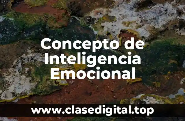📗 Concepto de Inteligencia Emocional