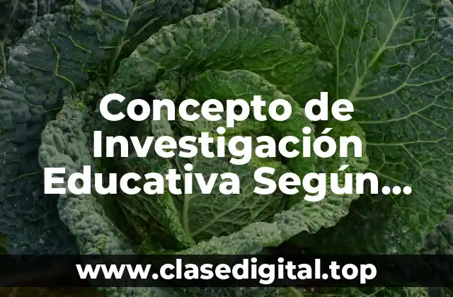 Concepto de Investigación Educativa Según Autores