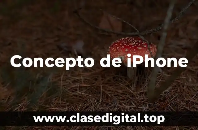 Concepto de iPhone
