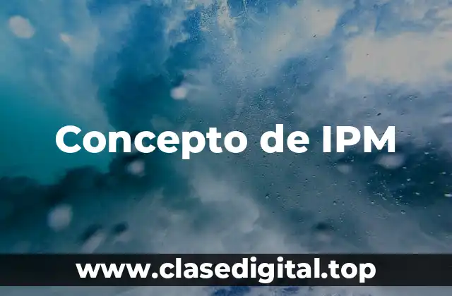 Concepto de IPM