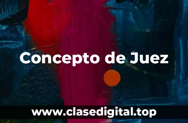 Concepto de Juez