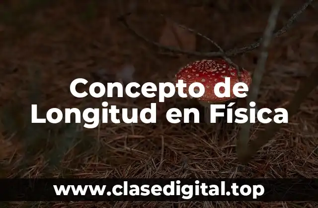 Concepto de Longitud en Física
