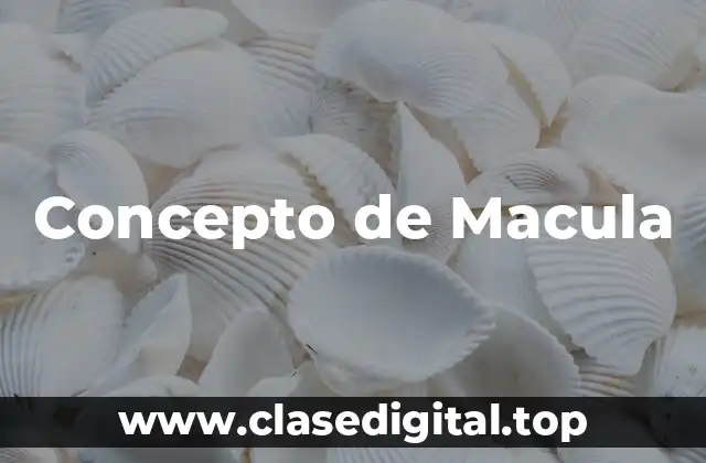 Concepto de Macula