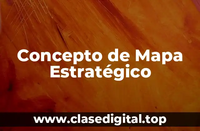 Concepto de Mapa Estratégico