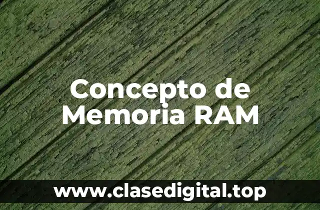 Concepto de Memoria RAM