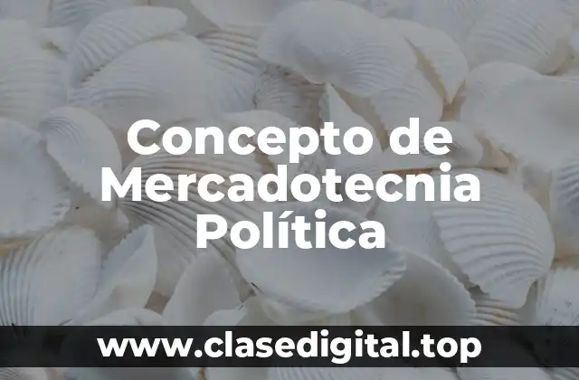 Concepto de Mercadotecnia Política