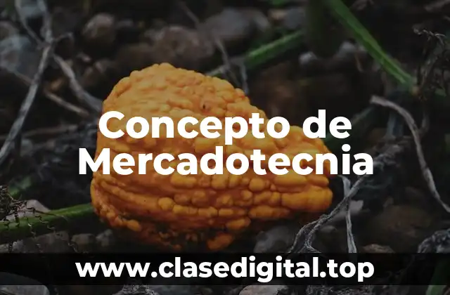 Concepto de Mercadotecnia