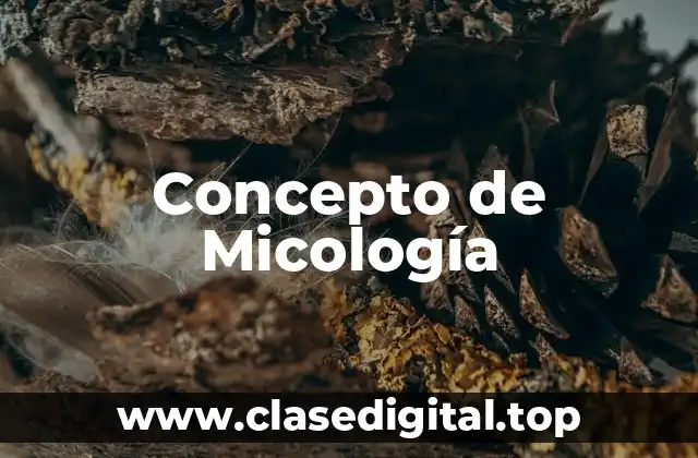 Concepto de Micología