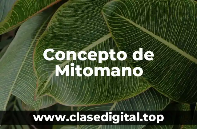 Concepto de Mitomano