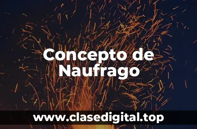 📗 Concepto de Naufrago