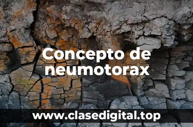 Concepto de neumotorax