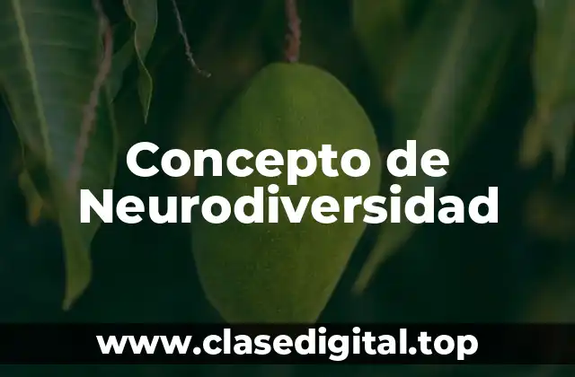 Concepto de Neurodiversidad