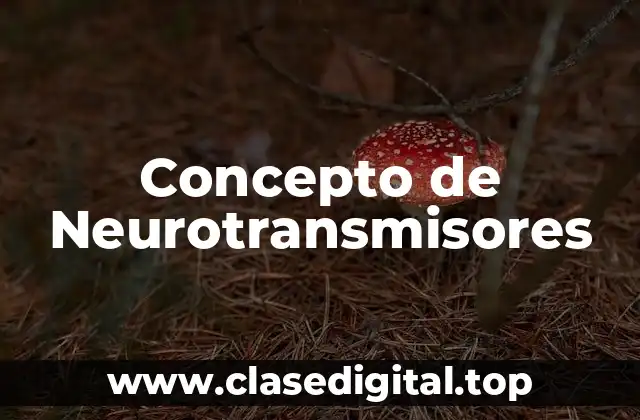 Concepto de Neurotransmisores